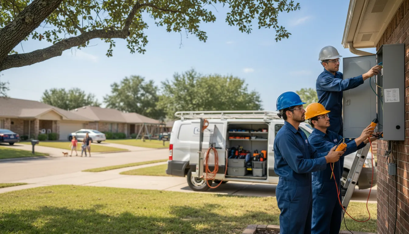 Certified electrician providing emergency electrical services in New Caney, TX